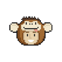 Monkey Costume Sticker by Leo