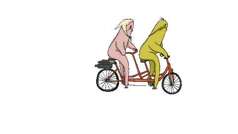 BalazsBorbala giphyupload happy bike cycling Sticker