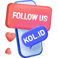 Follow Us Sticker by KOL.ID