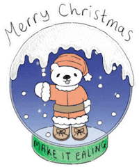 Happy Merry Christmas Sticker by Make It Ealing