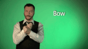 sign language bow GIF by Sign with Robert