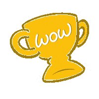 Trophy Wow Sticker