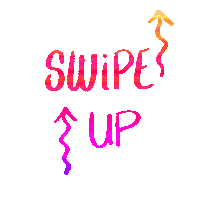chriscocomedia swipe up arrows handlettering hand lettering Sticker