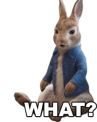 Scream What Sticker by Peter Rabbit Movie