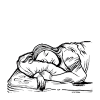 Sleepy Think About It Sticker