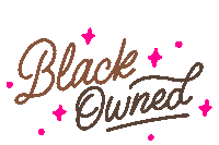 Blackowned Sticker by The Baddie Factory