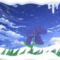 Flower Snow GIF
