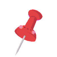 pintastic pin ilustracion pushpin pintastic Sticker