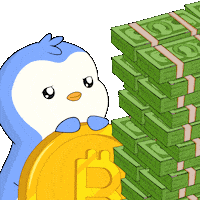 Money Wow Sticker by Pudgy Penguins