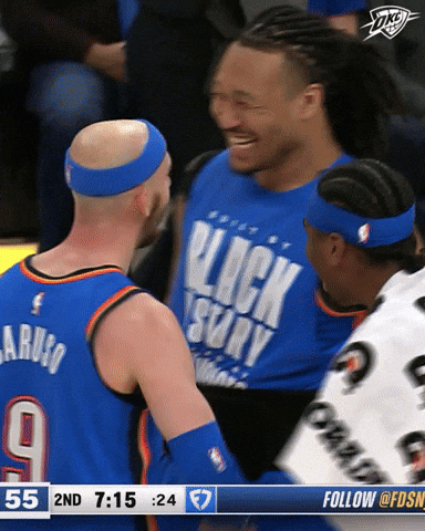 High Five Oklahoma City GIF by OKC Thunder