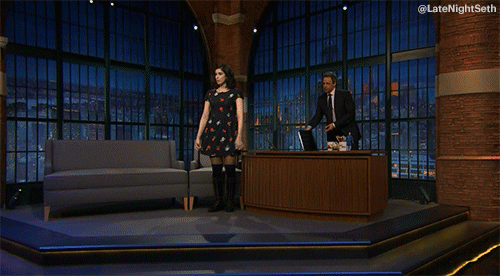 seth meyers curtsy GIF by Late Night with Seth Meyers