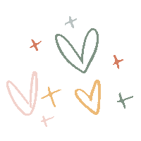 Stars Hearts Sticker by Organising Life Beautifully
