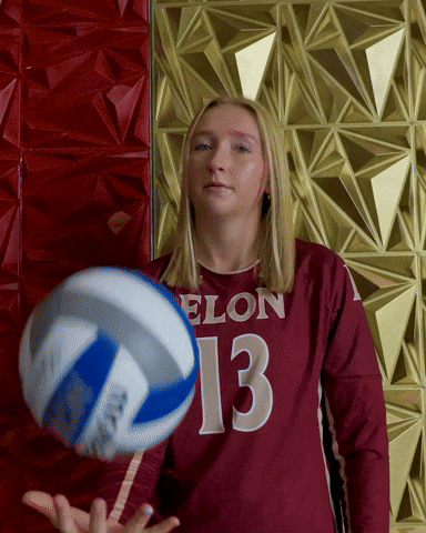 Elon Volleyball GIF by Elon Phoenix