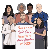 Voting North Carolina Sticker by Creative Courage