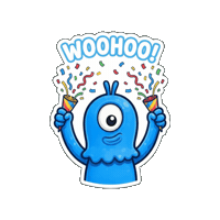 Happy Good Vibes Sticker by Momo & Tulus