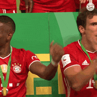 Happy Dfb Pokal GIF by FC Bayern Munich