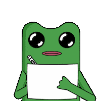 I Love You Frog Sticker by fwogs