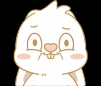 Bunny 傻眼 GIF by EVANS艾特兔