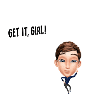 Get It Girl Geoffgodwin Sticker by Genies