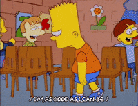 bart simpson singing GIF