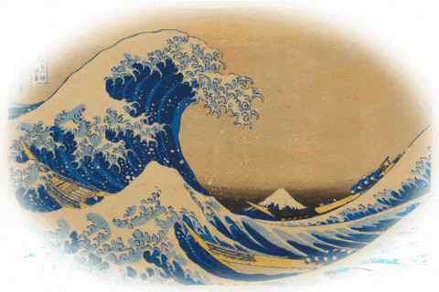 Katsushika Hokusai GIF by GIF IT UP