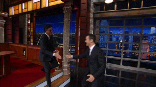 happy stephen colbert GIF by The Late Show With Stephen Colbert