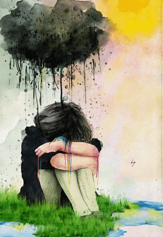 sad sun GIF