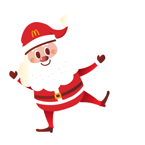 Santa Claus Christmas Sticker by mcdonaldsgreece