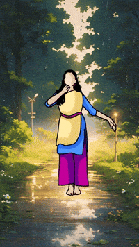 Dancing Girl Art GIF