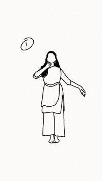 Dancing Girl Art GIF