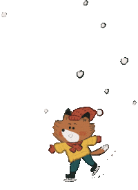 Christmas Skating Sticker