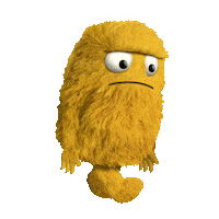 oamk_ouas sad yellow upset walk Sticker