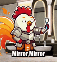 Mirror Mirror Selfie GIF by Zorooster