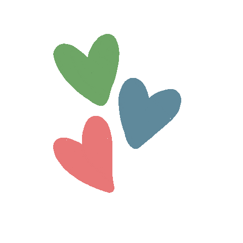 Three Hearts Rgb Sticker