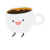 Happy Coffee Sticker by Carrotsticks & Cravings