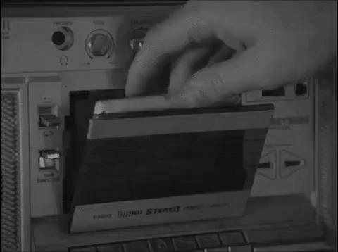 cassette party hard GIF