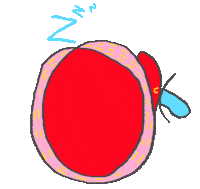 Tired Face Sticker by diyala muir