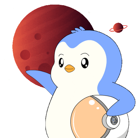 Outer Space Sticker by Pudgy Penguins