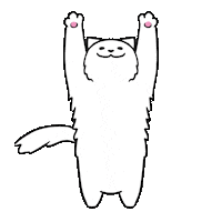 Cat Reaching Sticker