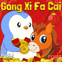 Chinese New Year Penguin GIF by Pudgy Penguins