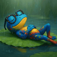 Chill Ribbit GIF