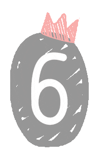 soymonalisa number 6 six sexta Sticker