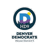 denverdemocrats democrats denverdems denverdemocrats hd9 Sticker