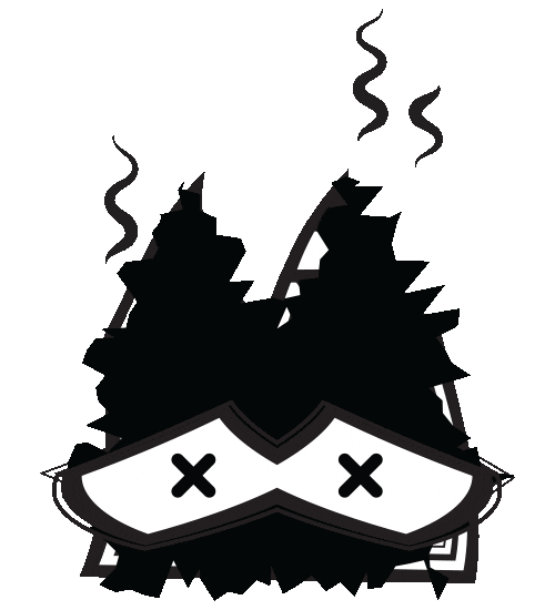Burnout Dee Sticker by Stamatia Alexaki