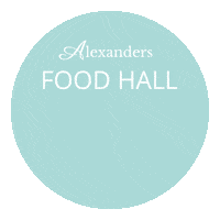 Food Hall Circle Sticker by alexandersmarkethill