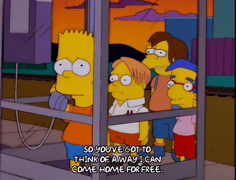 sad bart simpson GIF