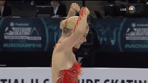 excited gracie gold GIF by U.S. Figure Skating