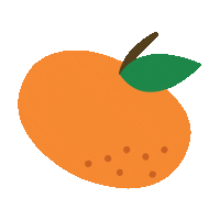 Chinese New Year Orange Sticker