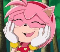 Happy Amy Rose GIF