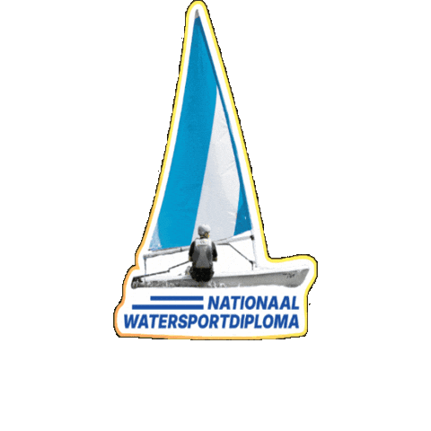 nationaalwatersportdiploma giphygifmaker laser boot pico Sticker